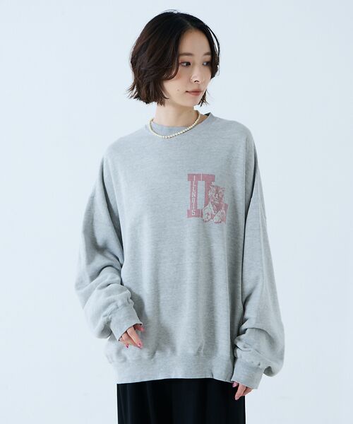 Rouge vif la cle / ルージュ・ヴィフ ラクレ スウェット | 【REMI RELIEF / レミレリーフ】SP加工3飛び裏毛クルースウェット | 詳細12