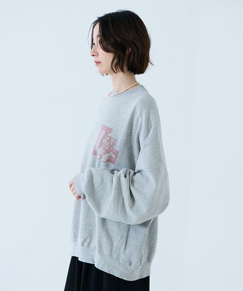 Rouge vif la cle / ルージュ・ヴィフ ラクレ スウェット | 【REMI RELIEF / レミレリーフ】SP加工3飛び裏毛クルースウェット | 詳細2