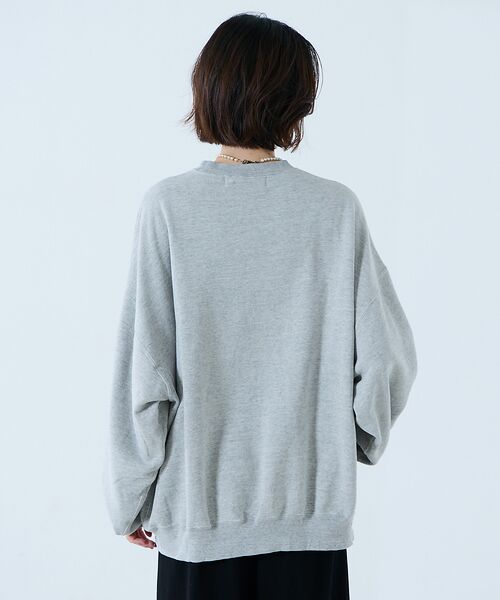 Rouge vif la cle / ルージュ・ヴィフ ラクレ スウェット | 【REMI RELIEF / レミレリーフ】SP加工3飛び裏毛クルースウェット | 詳細3