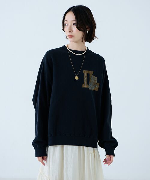 Rouge vif la cle / ルージュ・ヴィフ ラクレ スウェット | 【REMI RELIEF / レミレリーフ】SP加工3飛び裏毛クルースウェット | 詳細14