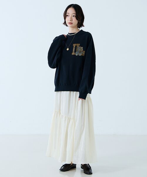 Rouge vif la cle / ルージュ・ヴィフ ラクレ スウェット | 【REMI RELIEF / レミレリーフ】SP加工3飛び裏毛クルースウェット | 詳細24