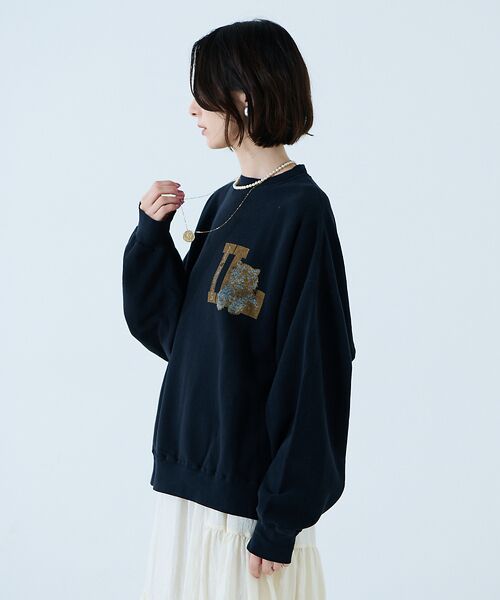 Rouge vif la cle / ルージュ・ヴィフ ラクレ スウェット | 【REMI RELIEF / レミレリーフ】SP加工3飛び裏毛クルースウェット | 詳細15