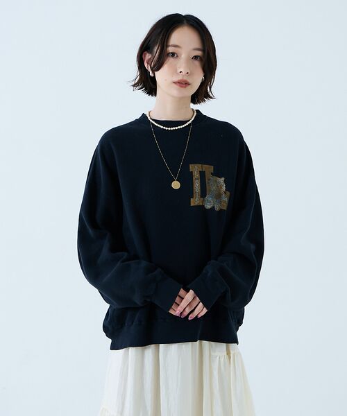 Rouge vif la cle / ルージュ・ヴィフ ラクレ スウェット | 【REMI RELIEF / レミレリーフ】SP加工3飛び裏毛クルースウェット | 詳細16