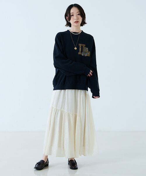 Rouge vif la cle / ルージュ・ヴィフ ラクレ スウェット | 【REMI RELIEF / レミレリーフ】SP加工3飛び裏毛クルースウェット | 詳細17