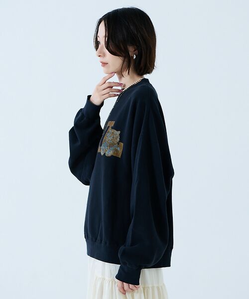 Rouge vif la cle / ルージュ・ヴィフ ラクレ スウェット | 【REMI RELIEF / レミレリーフ】SP加工3飛び裏毛クルースウェット | 詳細22