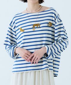 Rouge vif la cle / ルージュ・ヴィフ ラクレ Tシャツ | 【JOHNBULL/ジョンブル】タイガー刺繍プルオーバー / バスクシャツ /