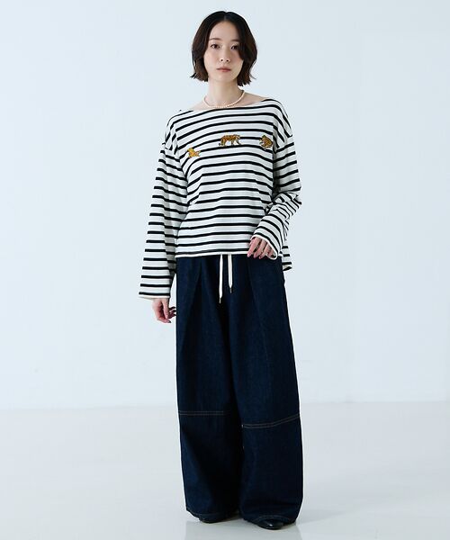 Rouge vif la cle / ルージュ・ヴィフ ラクレ Tシャツ | 【JOHNBULL/ジョンブル】タイガー刺繍プルオーバー / バスクシャツ / | 詳細14