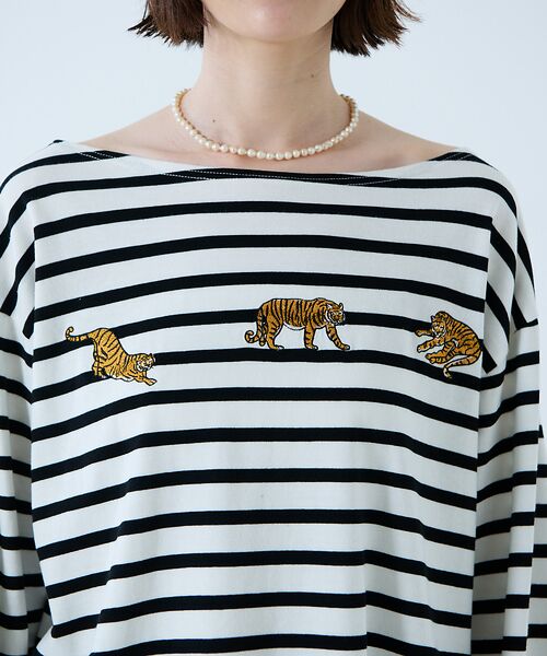 Rouge vif la cle / ルージュ・ヴィフ ラクレ Tシャツ | 【JOHNBULL/ジョンブル】タイガー刺繍プルオーバー / バスクシャツ / | 詳細8