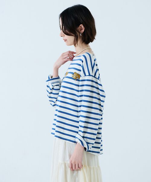 Rouge vif la cle / ルージュ・ヴィフ ラクレ Tシャツ | 【JOHNBULL/ジョンブル】タイガー刺繍プルオーバー / バスクシャツ / | 詳細24