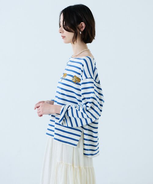 Rouge vif la cle / ルージュ・ヴィフ ラクレ Tシャツ | 【JOHNBULL/ジョンブル】タイガー刺繍プルオーバー / バスクシャツ / | 詳細17