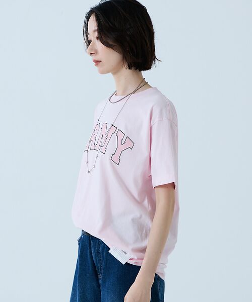 Rouge vif la cle / ルージュ・ヴィフ ラクレ Tシャツ | 【JOHNBULL/ジョンブル】ARMY プリント S/S Tシャツ / 半袖T | 詳細6