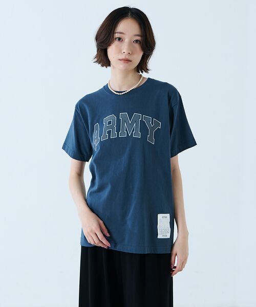 Rouge vif la cle / ルージュ・ヴィフ ラクレ Tシャツ | 【JOHNBULL/ジョンブル】ARMY プリント S/S Tシャツ / 半袖T | 詳細10