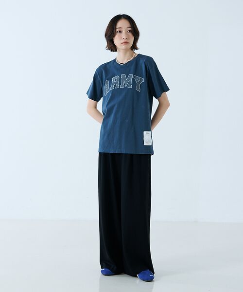 Rouge vif la cle / ルージュ・ヴィフ ラクレ Tシャツ | 【JOHNBULL/ジョンブル】ARMY プリント S/S Tシャツ / 半袖T | 詳細11