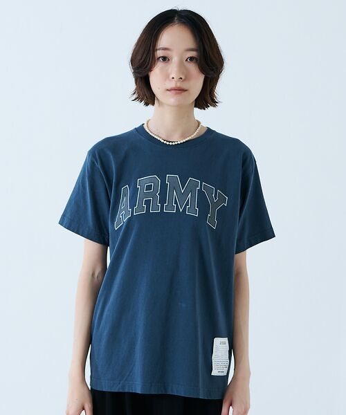 Rouge vif la cle / ルージュ・ヴィフ ラクレ Tシャツ | 【JOHNBULL/ジョンブル】ARMY プリント S/S Tシャツ / 半袖T | 詳細12