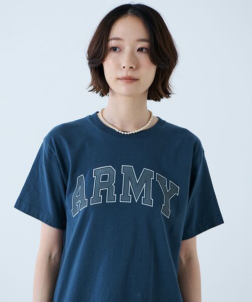 Rouge vif la cle / ルージュ・ヴィフ ラクレ Tシャツ | 【JOHNBULL/ジョンブル】ARMY プリント S/S Tシャツ / 半袖T | 詳細15