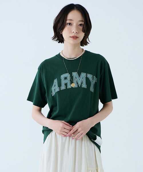 Rouge vif la cle / ルージュ・ヴィフ ラクレ Tシャツ | 【JOHNBULL/ジョンブル】ARMY プリント S/S Tシャツ / 半袖T | 詳細22