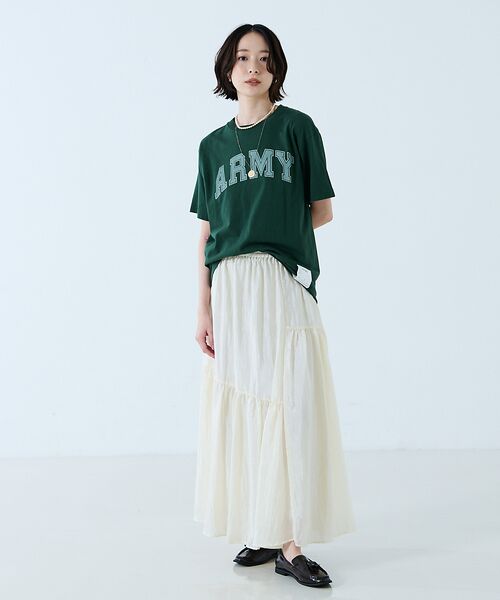 Rouge vif la cle / ルージュ・ヴィフ ラクレ Tシャツ | 【JOHNBULL/ジョンブル】ARMY プリント S/S Tシャツ / 半袖T | 詳細23