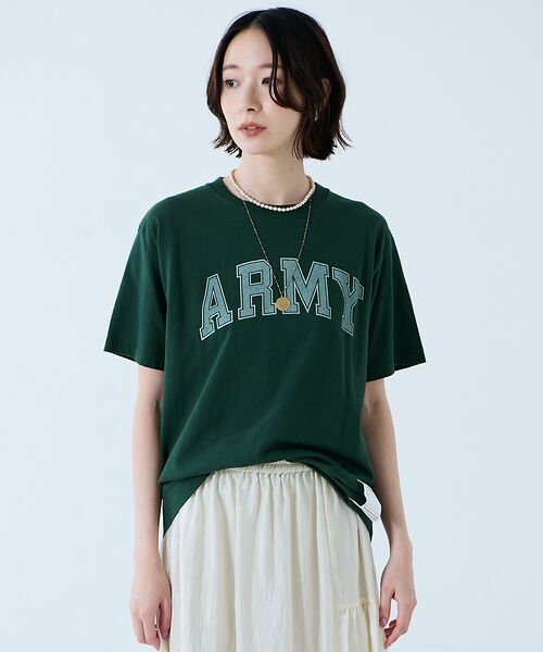 Rouge vif la cle / ルージュ・ヴィフ ラクレ Tシャツ | 【JOHNBULL/ジョンブル】ARMY プリント S/S Tシャツ / 半袖T | 詳細25