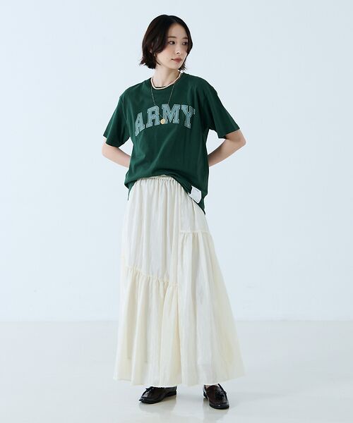 Rouge vif la cle / ルージュ・ヴィフ ラクレ Tシャツ | 【JOHNBULL/ジョンブル】ARMY プリント S/S Tシャツ / 半袖T | 詳細26