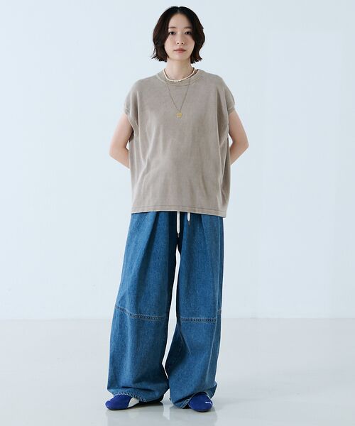 Rouge vif la cle / ルージュ・ヴィフ ラクレ ニット・セーター | 【JOHNBULL/ジョンブル】ドライコットンピグメントフレンチニットT / フ | 詳細2