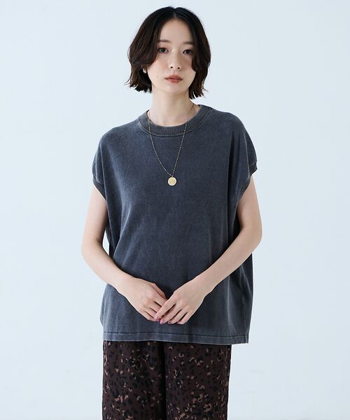 Rouge vif la cle / ルージュ・ヴィフ ラクレ ニット・セーター | 【JOHNBULL/ジョンブル】ドライコットンピグメントフレンチニットT / フ | 詳細7