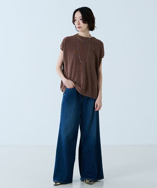 Rouge vif la cle / ルージュ・ヴィフ ラクレ ニット・セーター | 【JOHNBULL/ジョンブル】ドライコットンピグメントフレンチニットT / フ | 詳細22