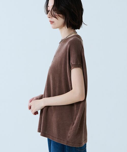 Rouge vif la cle / ルージュ・ヴィフ ラクレ ニット・セーター | 【JOHNBULL/ジョンブル】ドライコットンピグメントフレンチニットT / フ | 詳細13