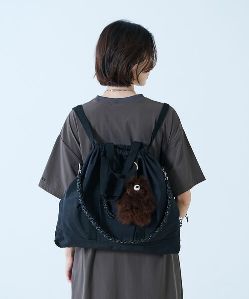 Rouge vif la cle / ルージュ・ヴィフ ラクレ トートバッグ | 【CTFK/コントロールフリーク】ナイロン3WAYスクエアトート【予約】 | 詳細3