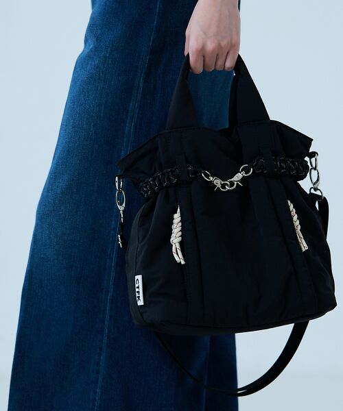 Rouge vif la cle / ルージュ・ヴィフ ラクレ ショルダーバッグ | 【CTFK/コントロールフリーク】ナイロンコードベルトトート / 2WAY【予約 | 詳細4