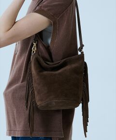 Rouge vif la cle / ルージュ・ヴィフ ラクレ ショルダーバッグ | 【AULENTTI/オウレンティ】スエードフリンジショルダーバッグ / 本革/バ