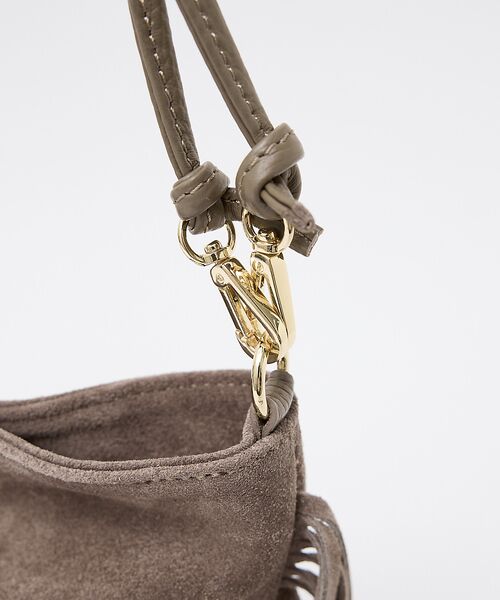 Rouge vif la cle / ルージュ・ヴィフ ラクレ ショルダーバッグ | 【AULENTTI/オウレンティ】スエードフリンジショルダーバッグ / 本革/バ | 詳細7