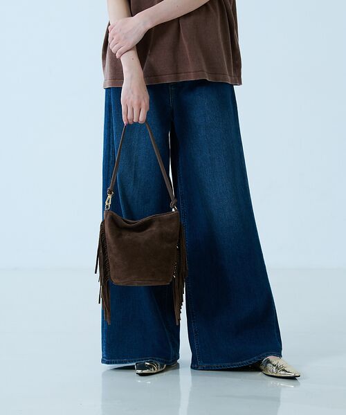 Rouge vif la cle / ルージュ・ヴィフ ラクレ ショルダーバッグ | 【AULENTTI/オウレンティ】スエードフリンジショルダーバッグ / 本革/バ | 詳細13