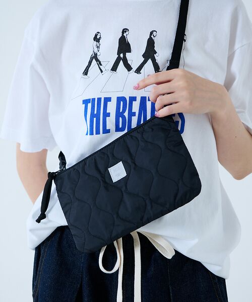 Rouge vif la cle / ルージュ・ヴィフ ラクレ メッセンジャーバッグ・ウエストポーチ | 【MIS/エムアイエス】ミリタリーキルトサコッシュ / 2WAY【予約】（ブラック）