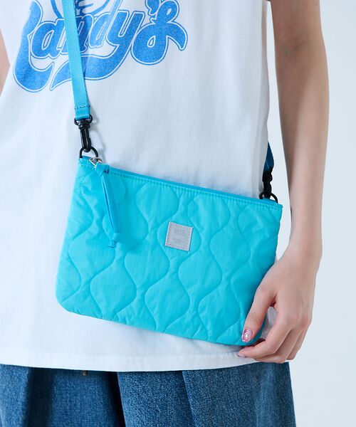 Rouge vif la cle / ルージュ・ヴィフ ラクレ メッセンジャーバッグ・ウエストポーチ | 【MIS/エムアイエス】ミリタリーキルトサコッシュ / 2WAY【予約】（ブルー）
