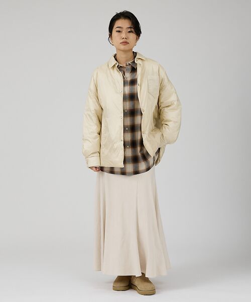 Rouge vif la cle / ルージュ・ヴィフ ラクレ シャツ・ブラウス | オンブレーチェックオーバーシャツ | 詳細10