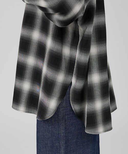 Rouge vif la cle / ルージュ・ヴィフ ラクレ シャツ・ブラウス | オンブレーチェックオーバーシャツ | 詳細25