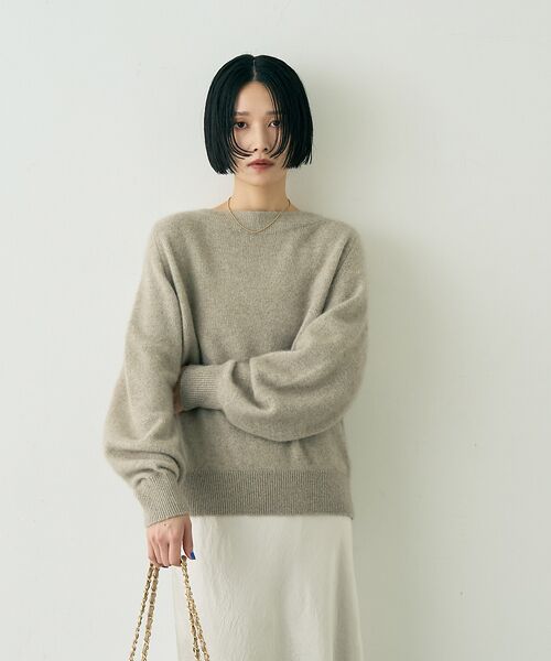 Rouge vif la cle / ルージュ・ヴィフ ラクレ ニット・セーター | ラクーン混ボトルネックニットプルオーバー【予約】 | 詳細8