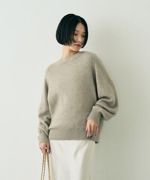 Rouge vif la cle / ルージュ・ヴィフ ラクレ ニット・セーター | ラクーン混ボトルネックニットプルオーバー【予約】 | 詳細9