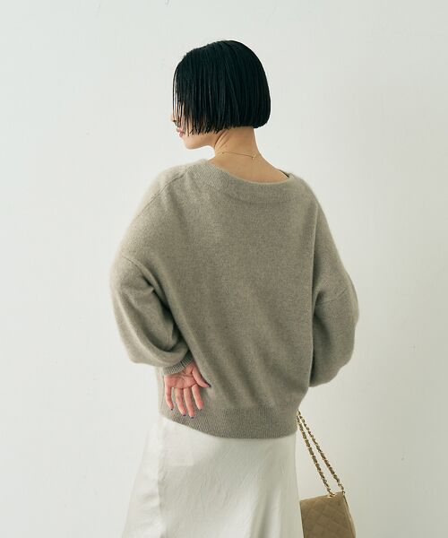 Rouge vif la cle / ルージュ・ヴィフ ラクレ ニット・セーター | ラクーン混ボトルネックニットプルオーバー【予約】 | 詳細11