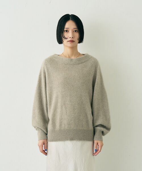 Rouge vif la cle / ルージュ・ヴィフ ラクレ ニット・セーター | ラクーン混ボトルネックニットプルオーバー【予約】 | 詳細14