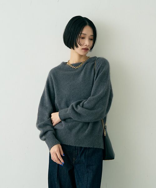 Rouge vif la cle / ルージュ・ヴィフ ラクレ ニット・セーター | ラクーン混ボトルネックニットプルオーバー【予約】 | 詳細21