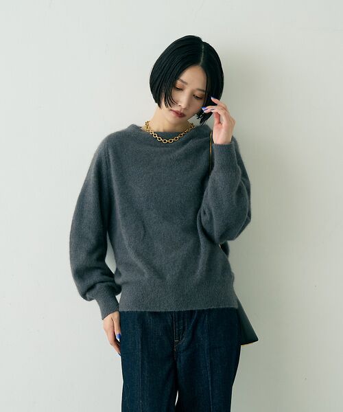 Rouge vif la cle / ルージュ・ヴィフ ラクレ ニット・セーター | ラクーン混ボトルネックニットプルオーバー【予約】 | 詳細22