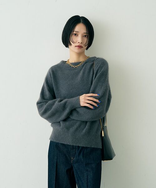 Rouge vif la cle / ルージュ・ヴィフ ラクレ ニット・セーター | ラクーン混ボトルネックニットプルオーバー【予約】 | 詳細24