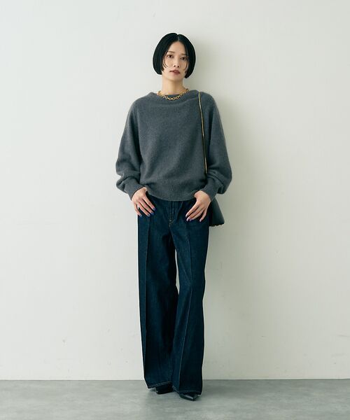 Rouge vif la cle / ルージュ・ヴィフ ラクレ ニット・セーター | ラクーン混ボトルネックニットプルオーバー【予約】 | 詳細25