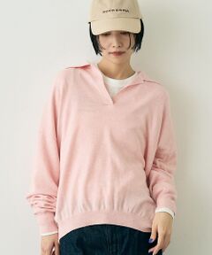 Rouge vif la cle / ルージュ・ヴィフ ラクレ ニット・セーター | カシミヤ混ウール襟付きスキッパーニット【予約】