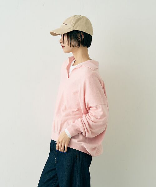 Rouge vif la cle / ルージュ・ヴィフ ラクレ ニット・セーター | カシミヤ混ウール襟付きスキッパーニット【予約】 | 詳細16