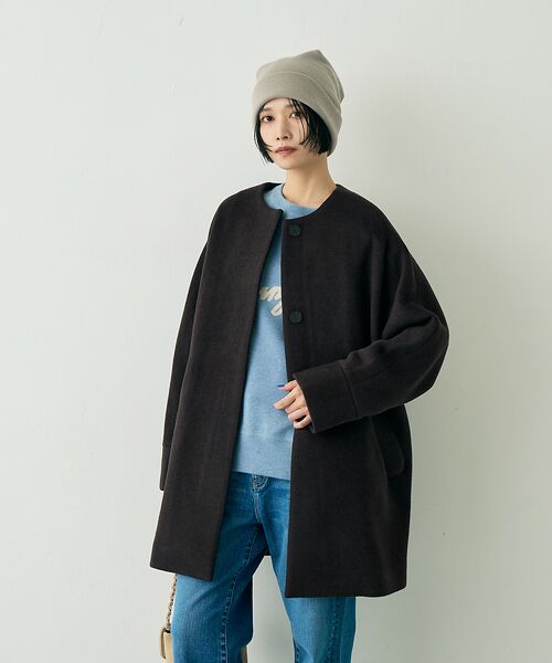 Rouge vif la cle / ルージュ・ヴィフ ラクレ アウター | 【TICCA/ティッカ】ノーカラーテントコート | 詳細1