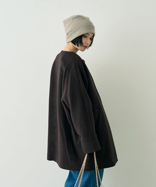 Rouge vif la cle / ルージュ・ヴィフ ラクレ アウター | 【TICCA/ティッカ】ノーカラーテントコート | 詳細6