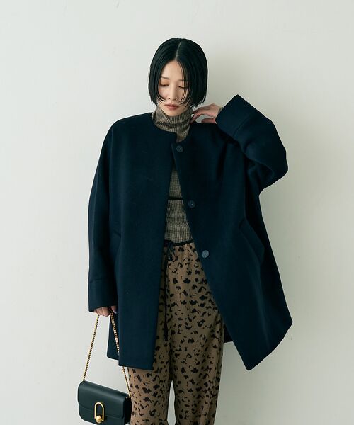 Rouge vif la cle / ルージュ・ヴィフ ラクレ アウター | 【TICCA/ティッカ】ノーカラーテントコート | 詳細13