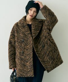 Rouge vif la cle / ルージュ・ヴィフ ラクレ ピーコート | 【TICCA/ティッカ】ウールゼブラシャギーピーコート